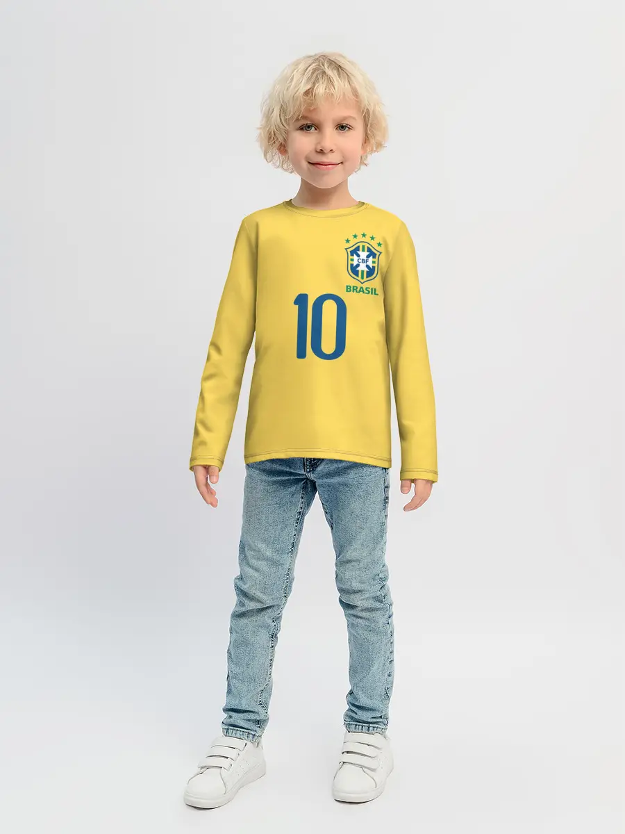Детский лонгслив / СБОРНАЯ БРАЗИЛИИ ПЕЛЕ