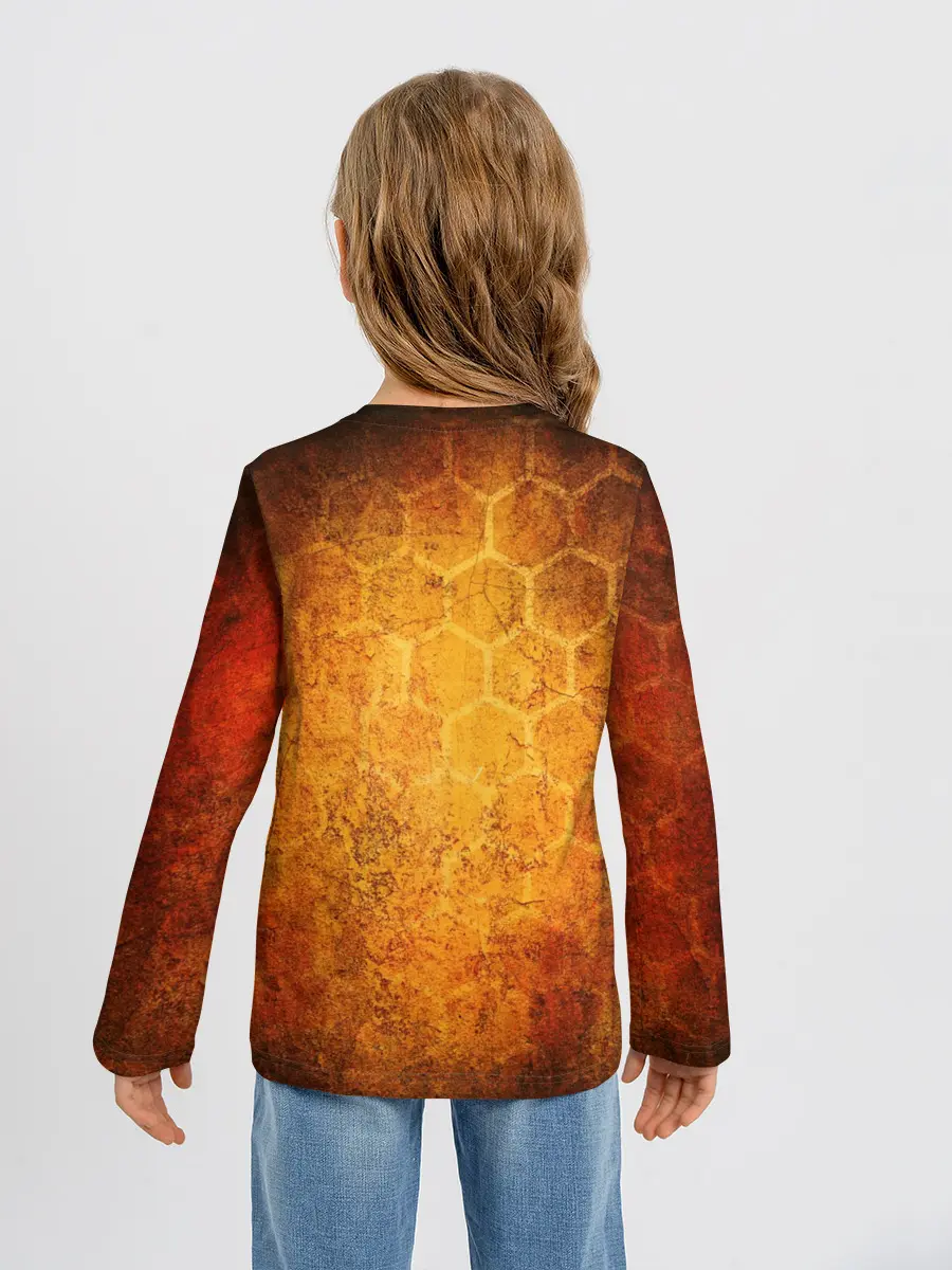 Детский лонгслив / Огненный ВАНПАНЧМЕН