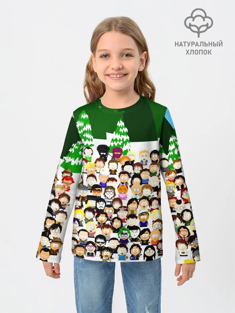 Детский лонгслив / Южный Парк / South Park .