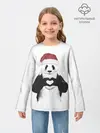 Детский лонгслив / Панда Клаус