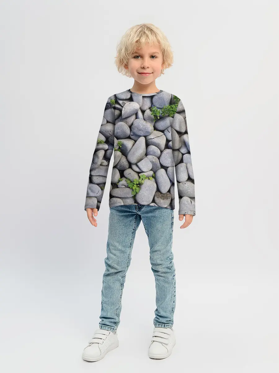 Детский лонгслив / Камни