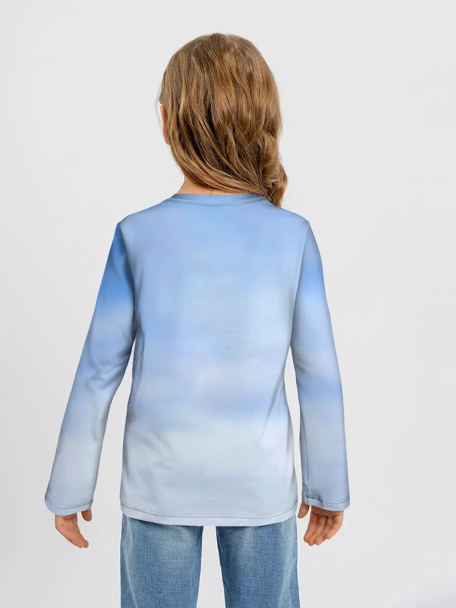 Детский лонгслив / Овчарка и снег