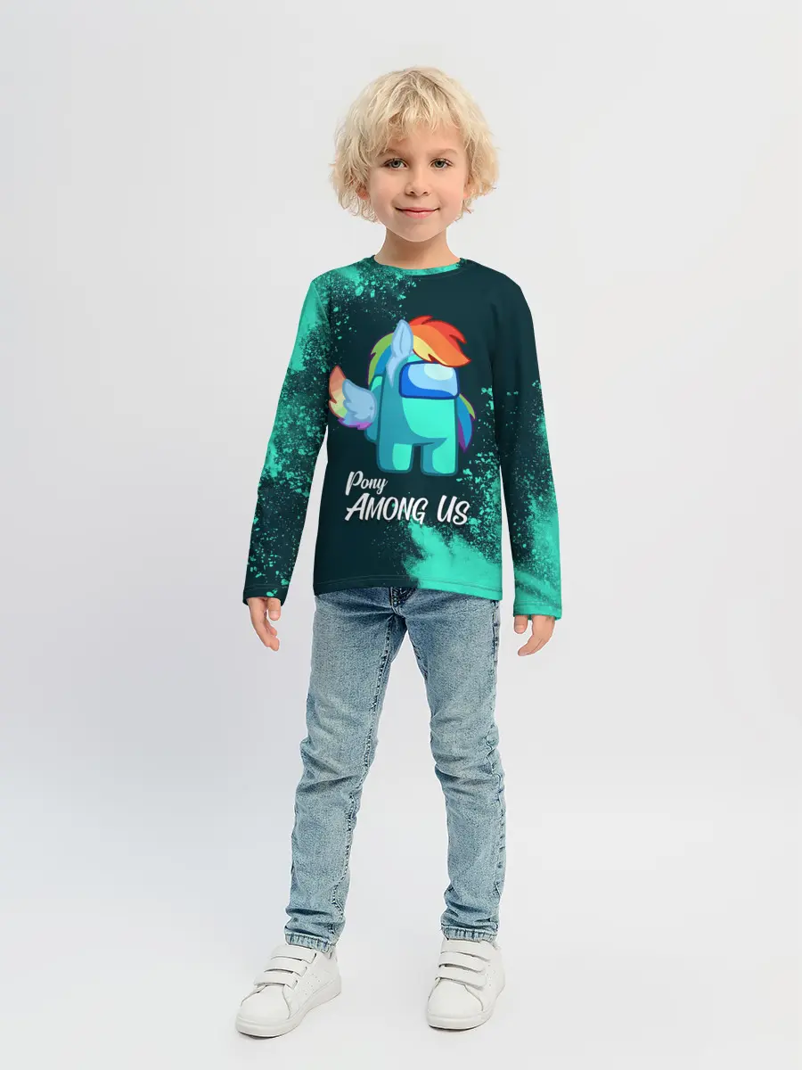 Детский лонгслив / AMONG US - ПОНИ