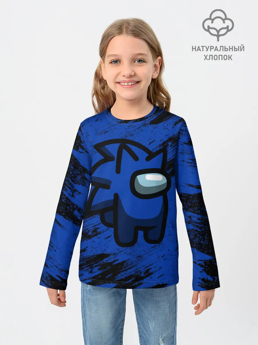 Детский лонгслив / AMONG US - СОНИК