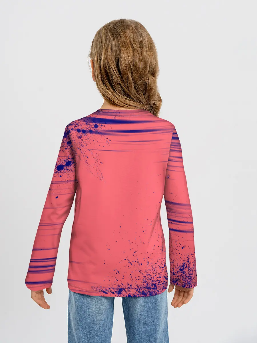 Детский лонгслив / AMONG US - С КОТИКОМ