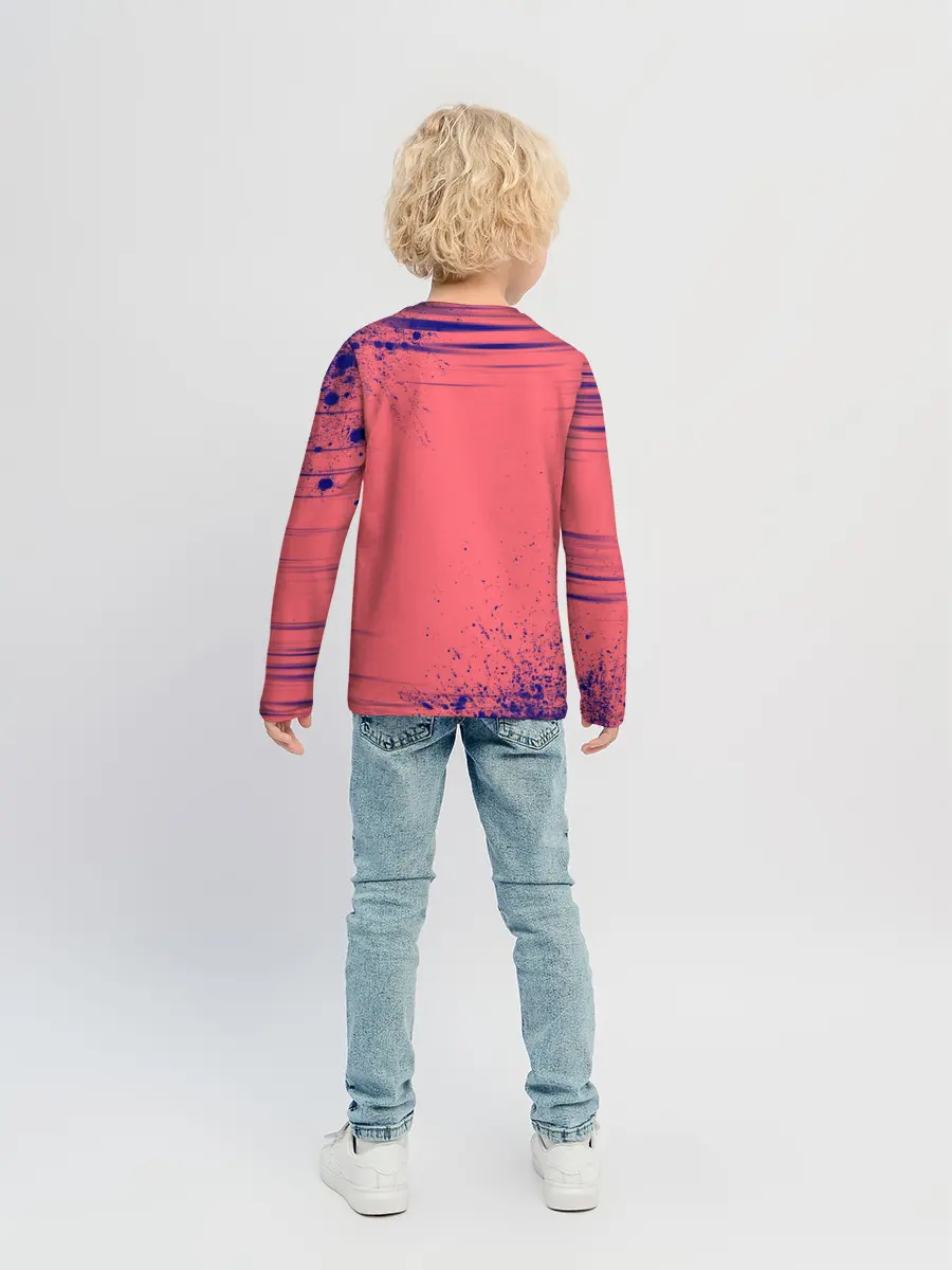 Детский лонгслив / AMONG US - С КОТИКОМ