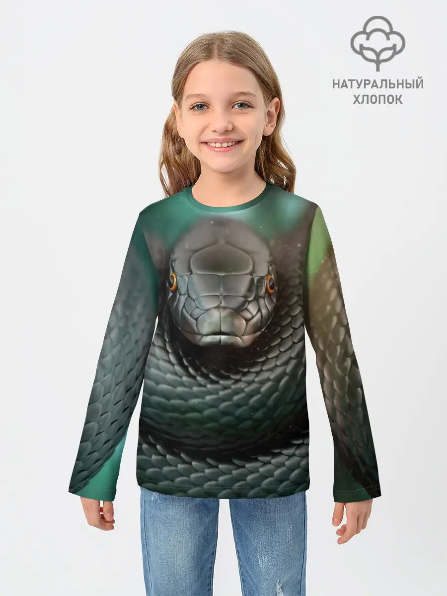 Детский лонгслив / Чёрная мамба