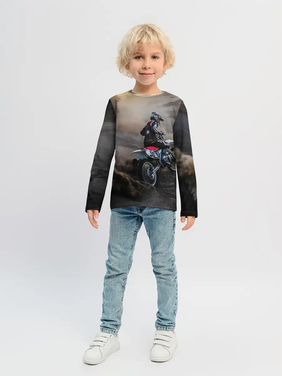 Детский лонгслив / Душа питбайкера