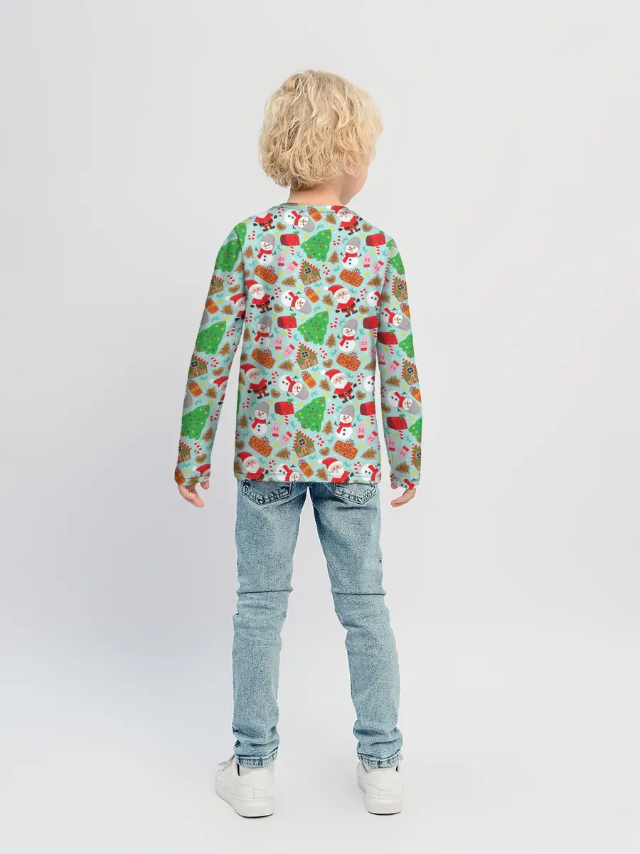 Детский лонгслив / Новый Год