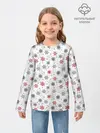 Детский лонгслив / Снежинки