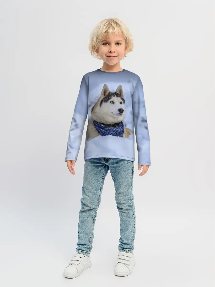 Детский лонгслив / Хаски