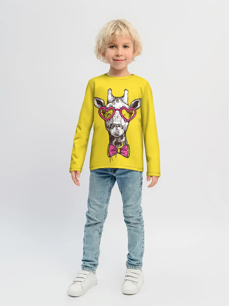 Детский лонгслив / Жираф