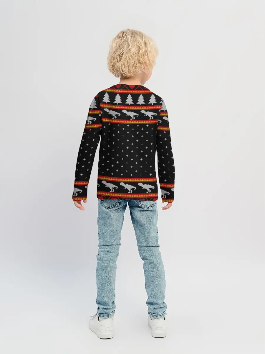 Детский лонгслив / Merry Rex-mas