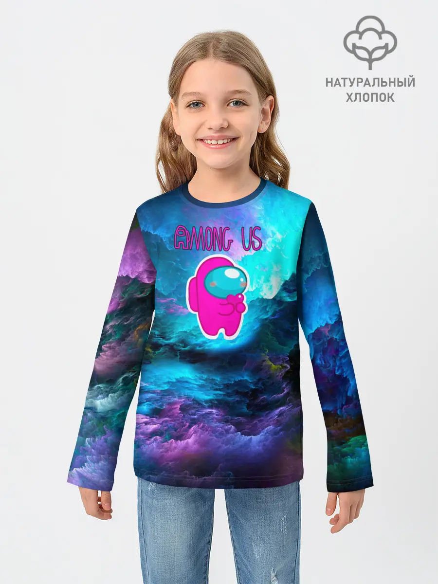 Детский лонгслив / Among Us