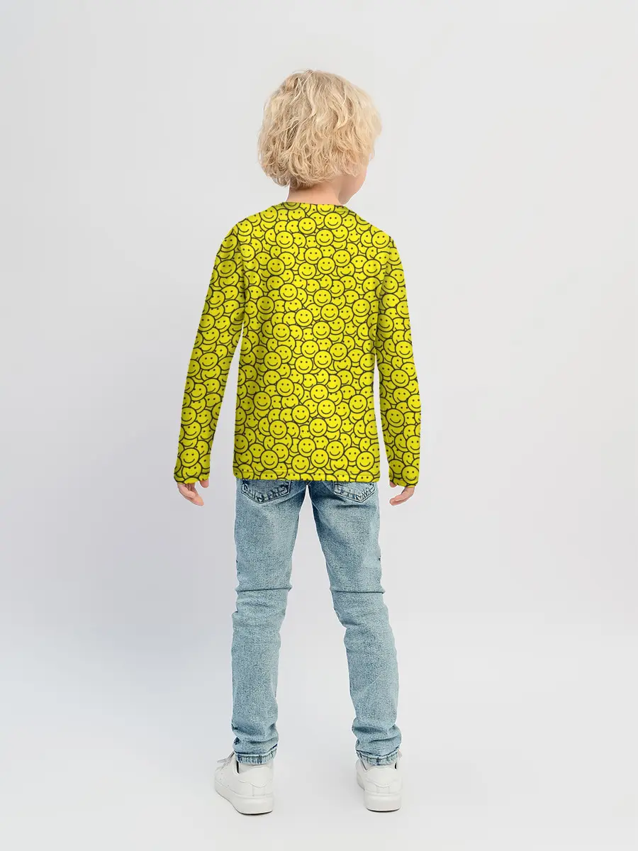 Детский лонгслив / Смайлики