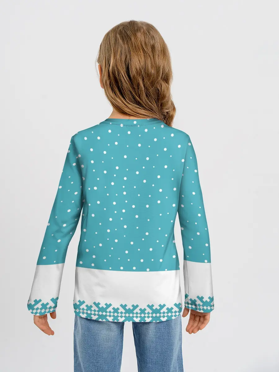 Детский лонгслив / Иди, обниму! - Рудольф