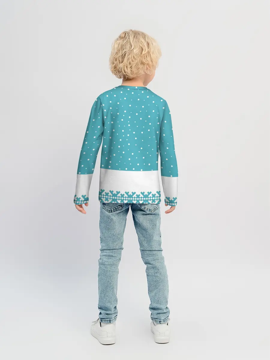 Детский лонгслив / Иди, обниму! - Рудольф