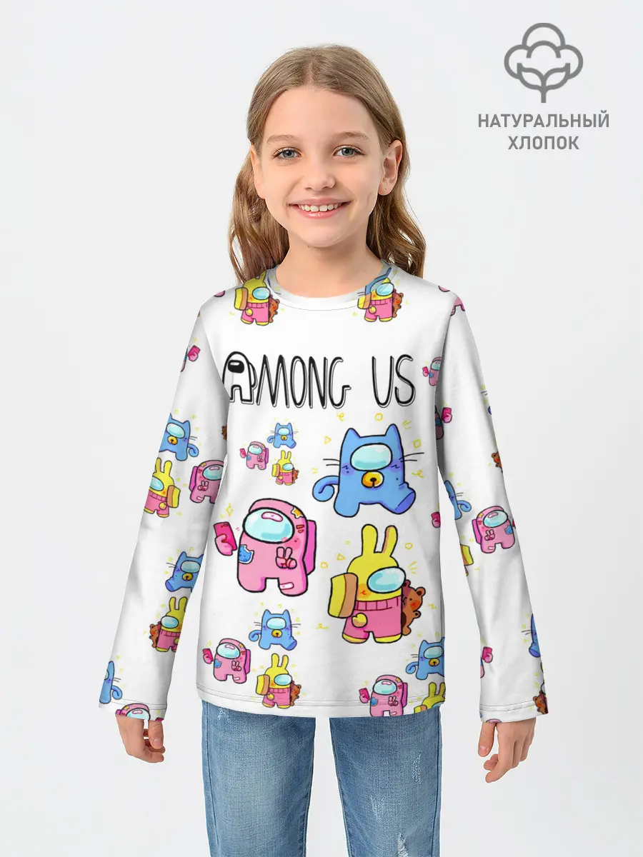 Детский лонгслив / Among Us