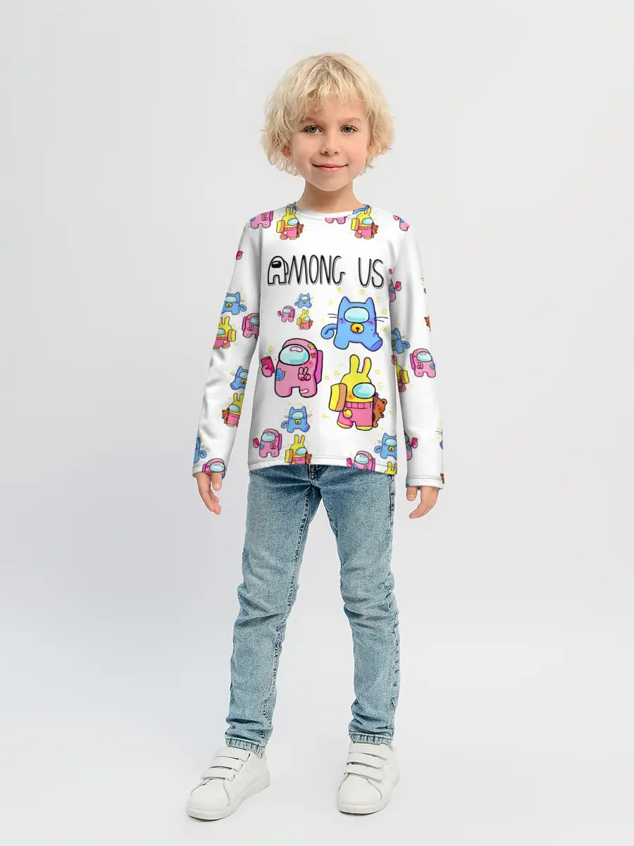Детский лонгслив / Among Us