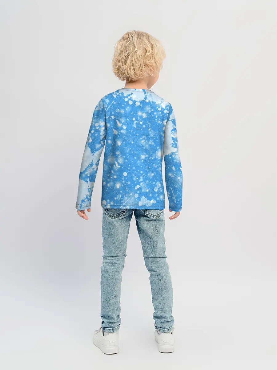 Детский лонгслив / Новогодний Манкрафт