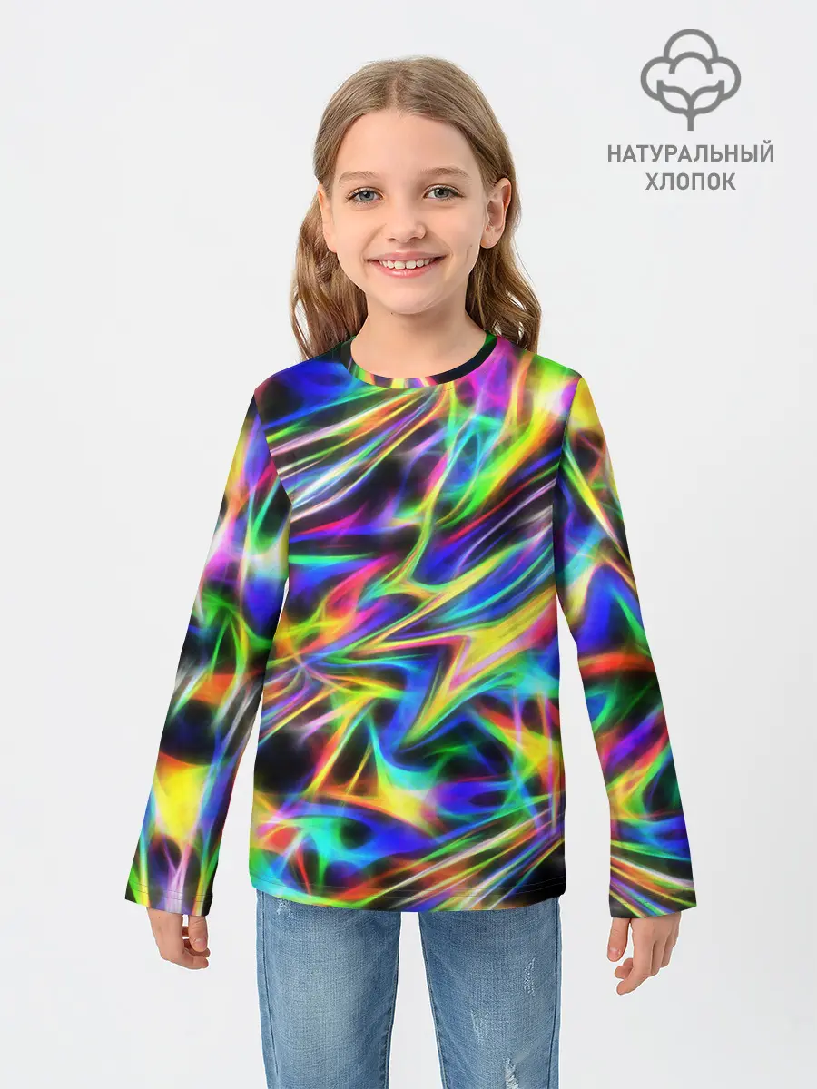 Детский лонгслив / Космическая хризонтема