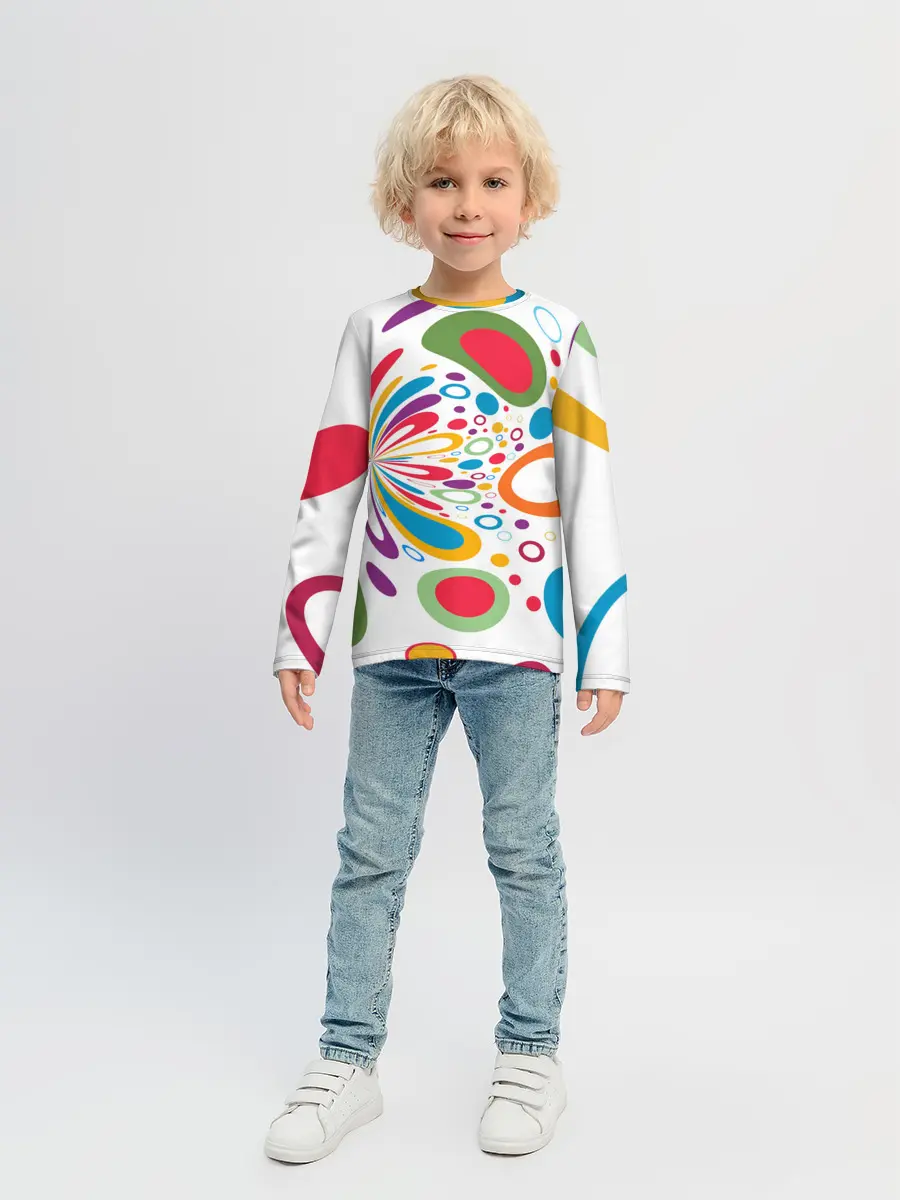 Детский лонгслив / Яркие краски