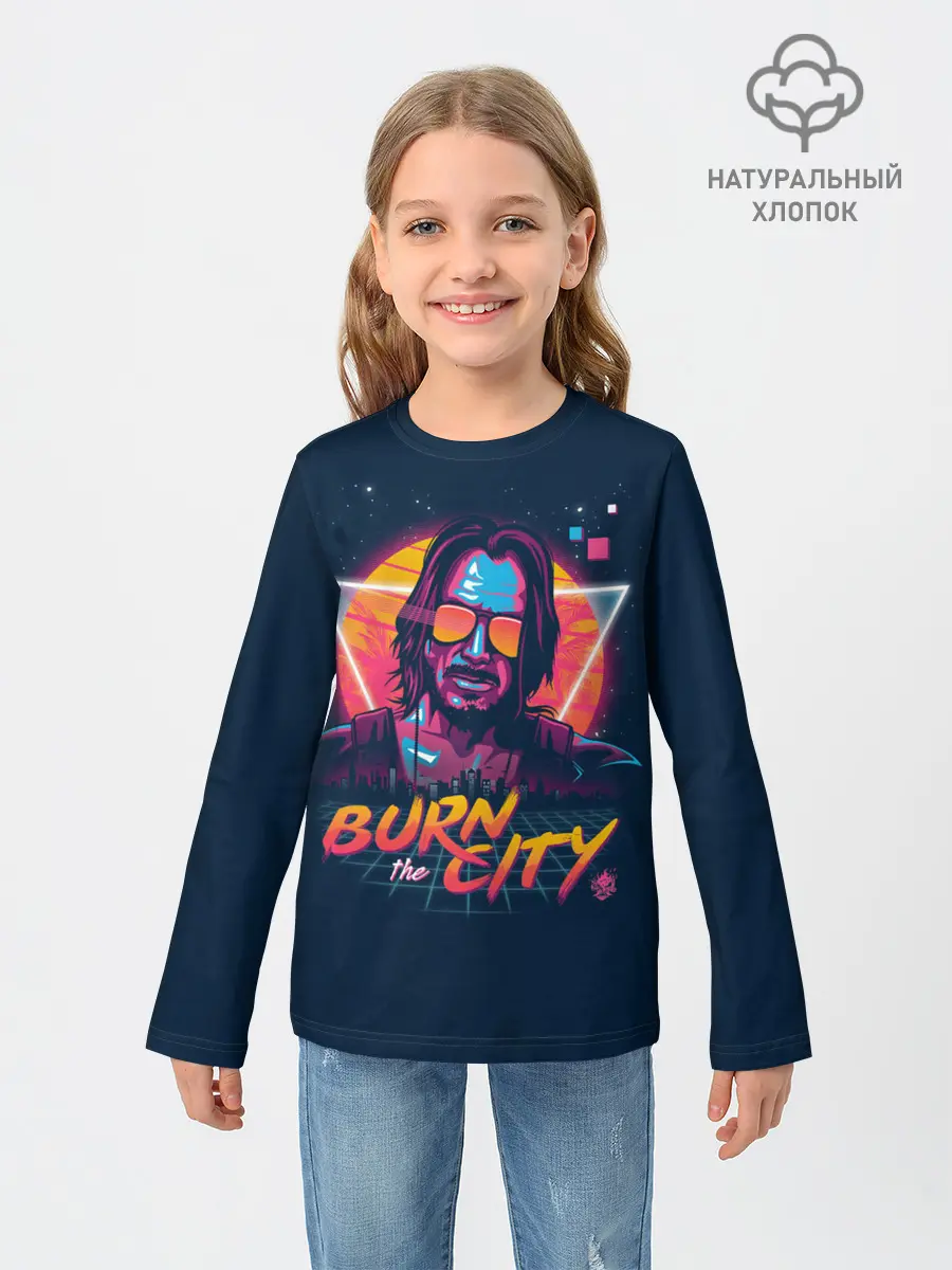 Детский лонгслив / Cyberpunk 2077