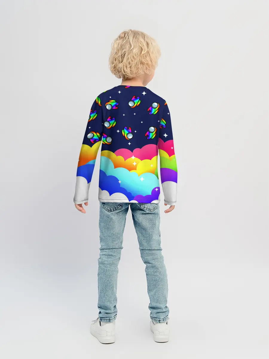 Детский лонгслив / РАДУЖНЫЙ IMPOSTOR
