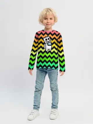 Детский лонгслив / Among Us Marshmello