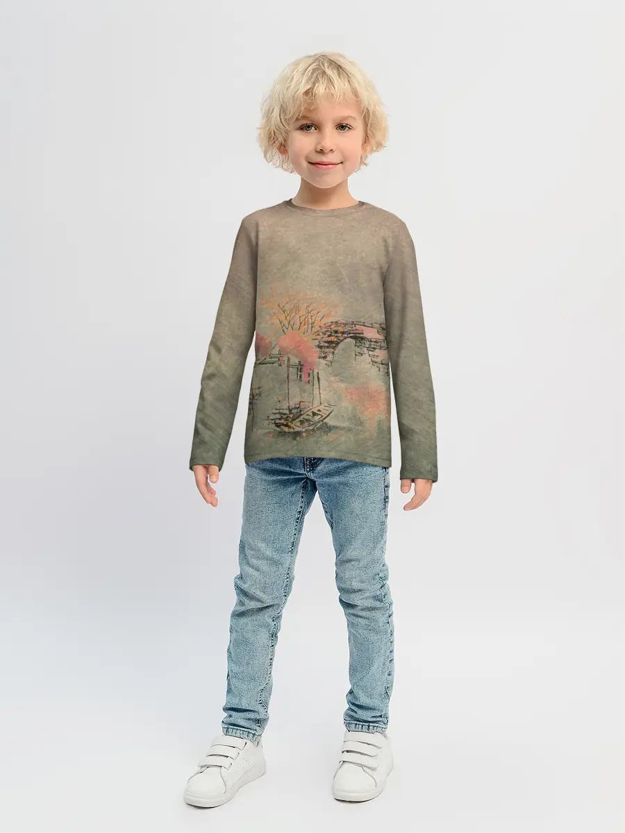 Детский лонгслив / Пейзаж