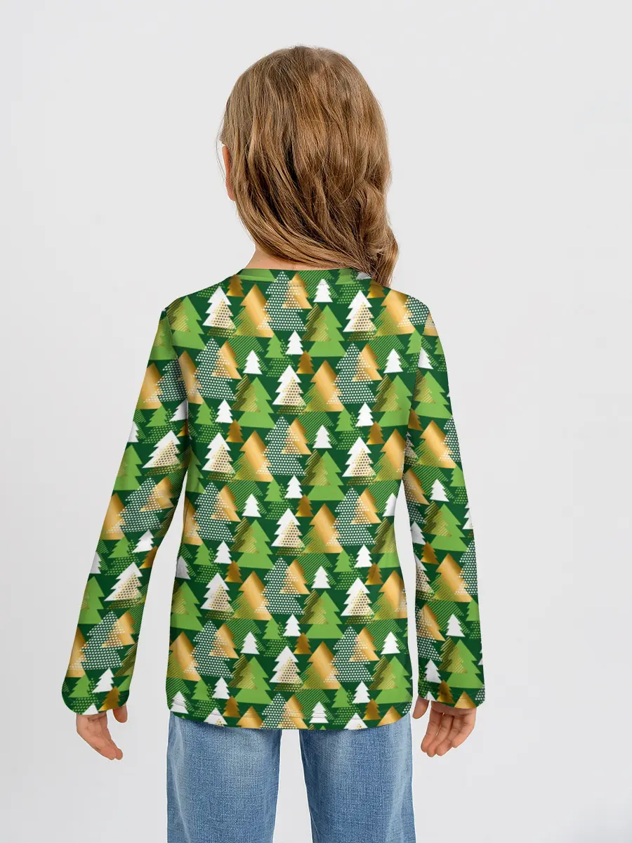 Детский лонгслив / Ёлки