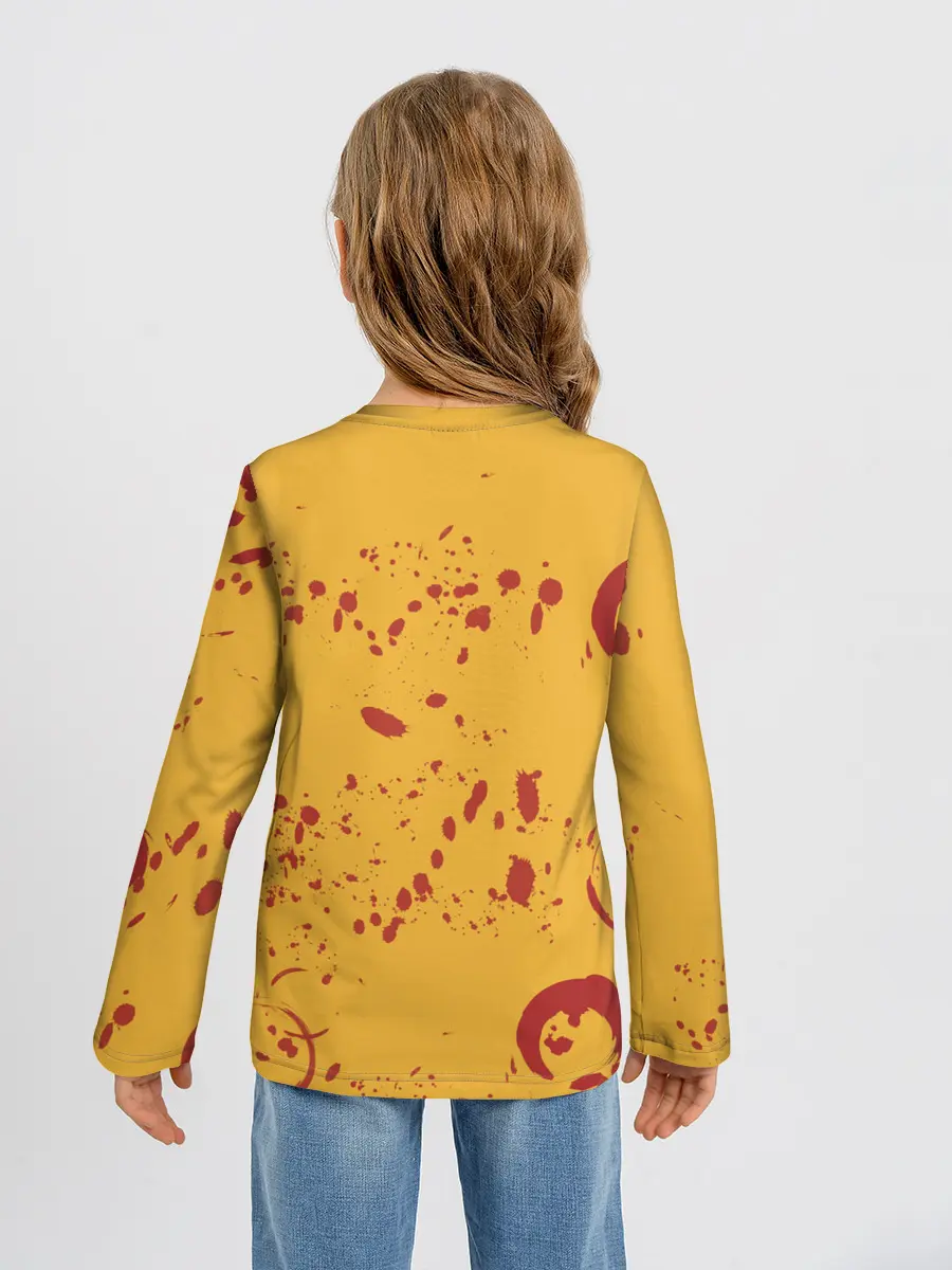 Детский лонгслив / Лис Самурай