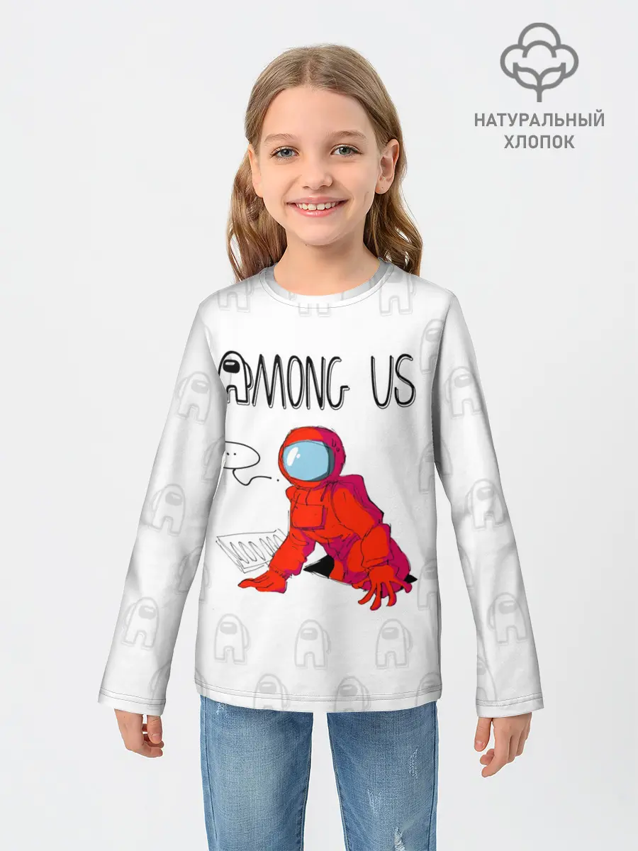 Детский лонгслив / Among Us