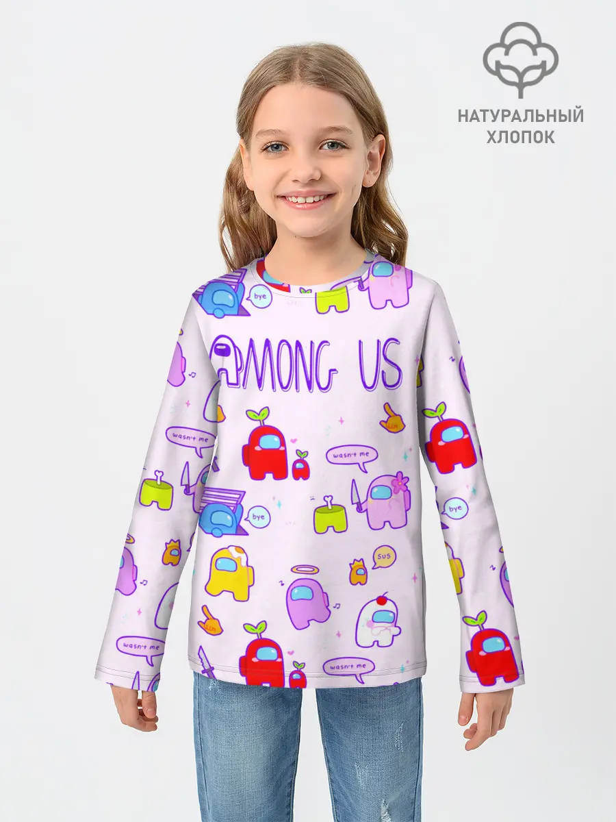 Детский лонгслив / Among Us