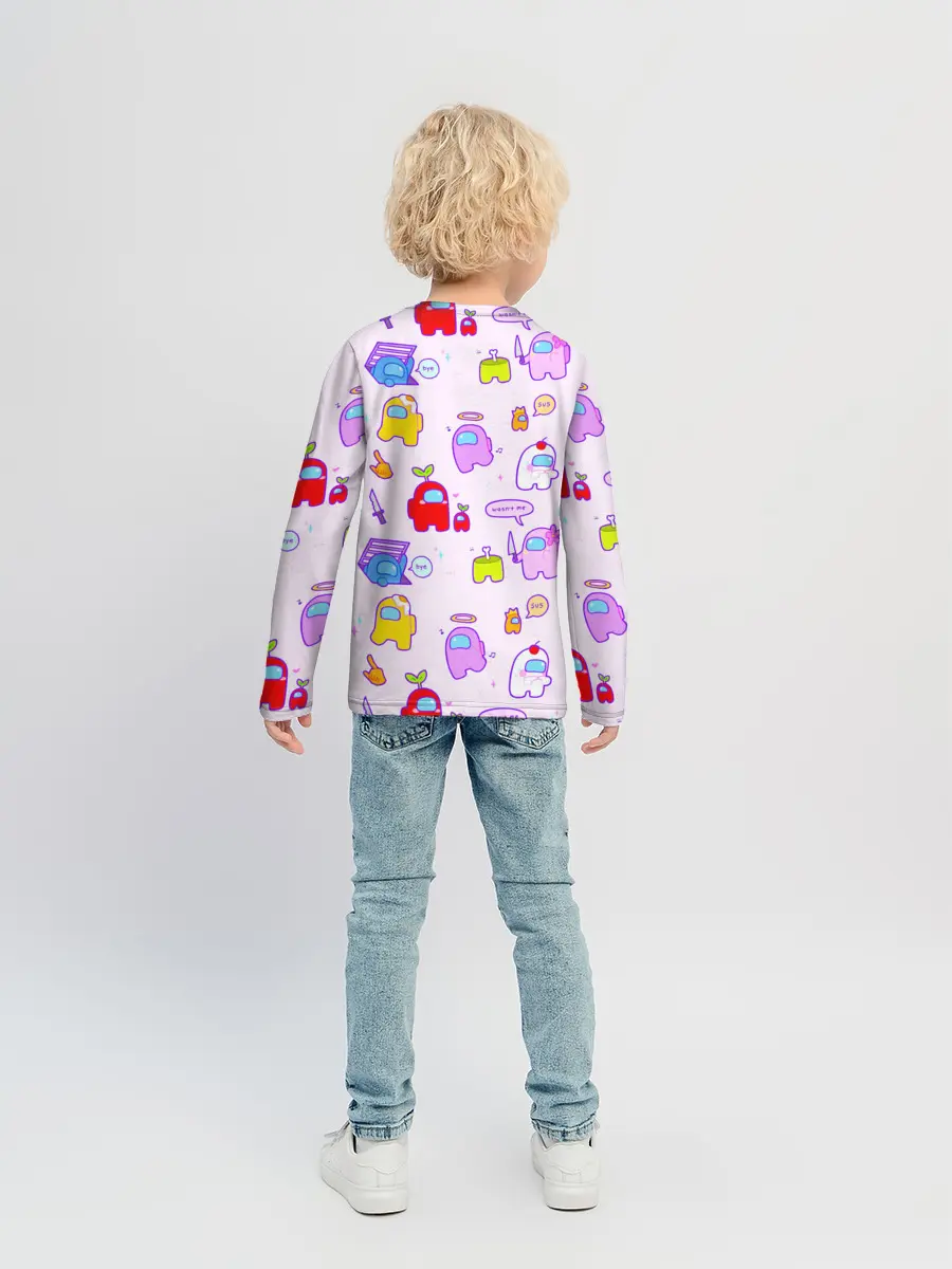 Детский лонгслив / Among Us