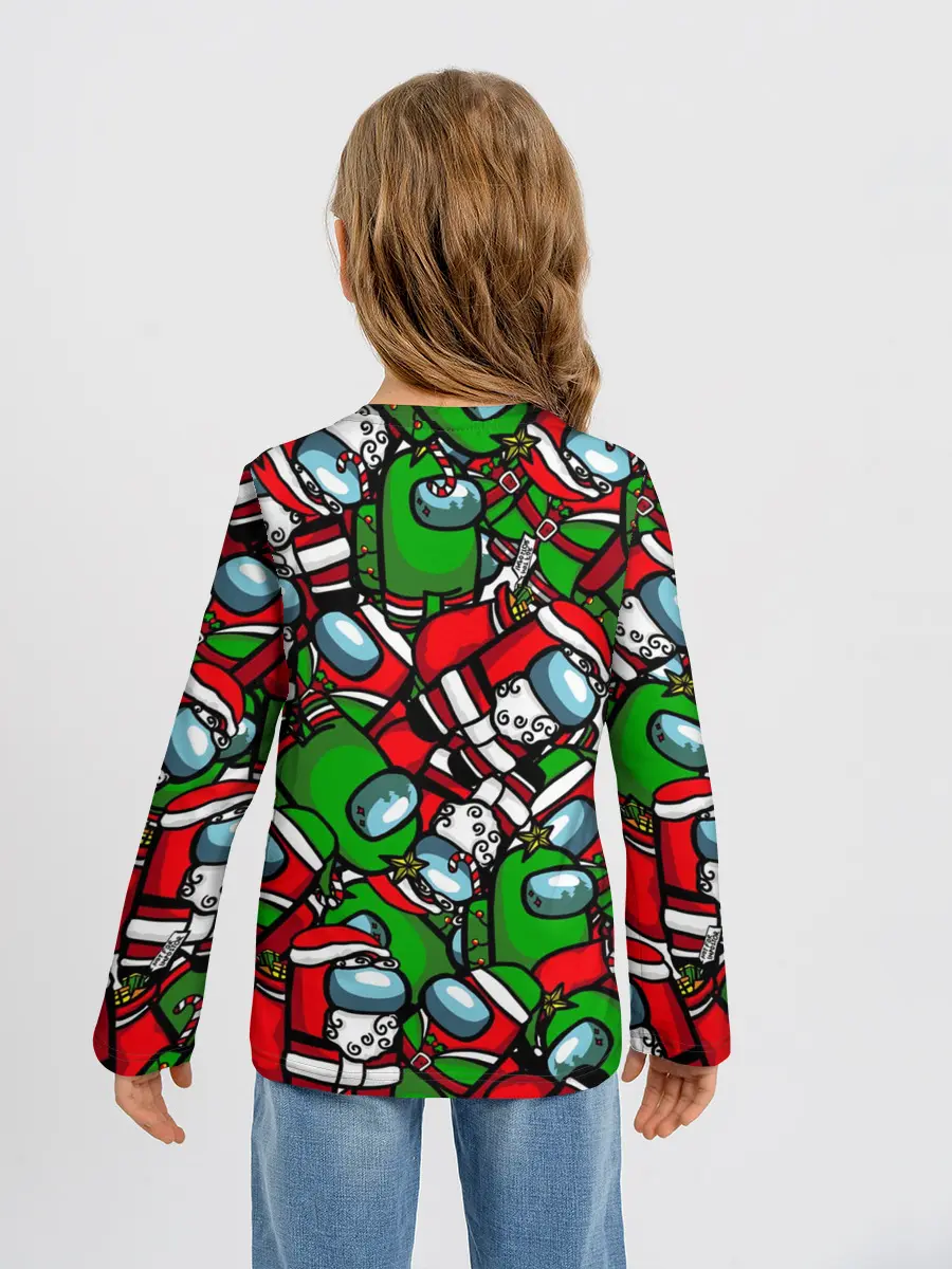 Детский лонгслив / НОВОГОДНИЙ AMONG US