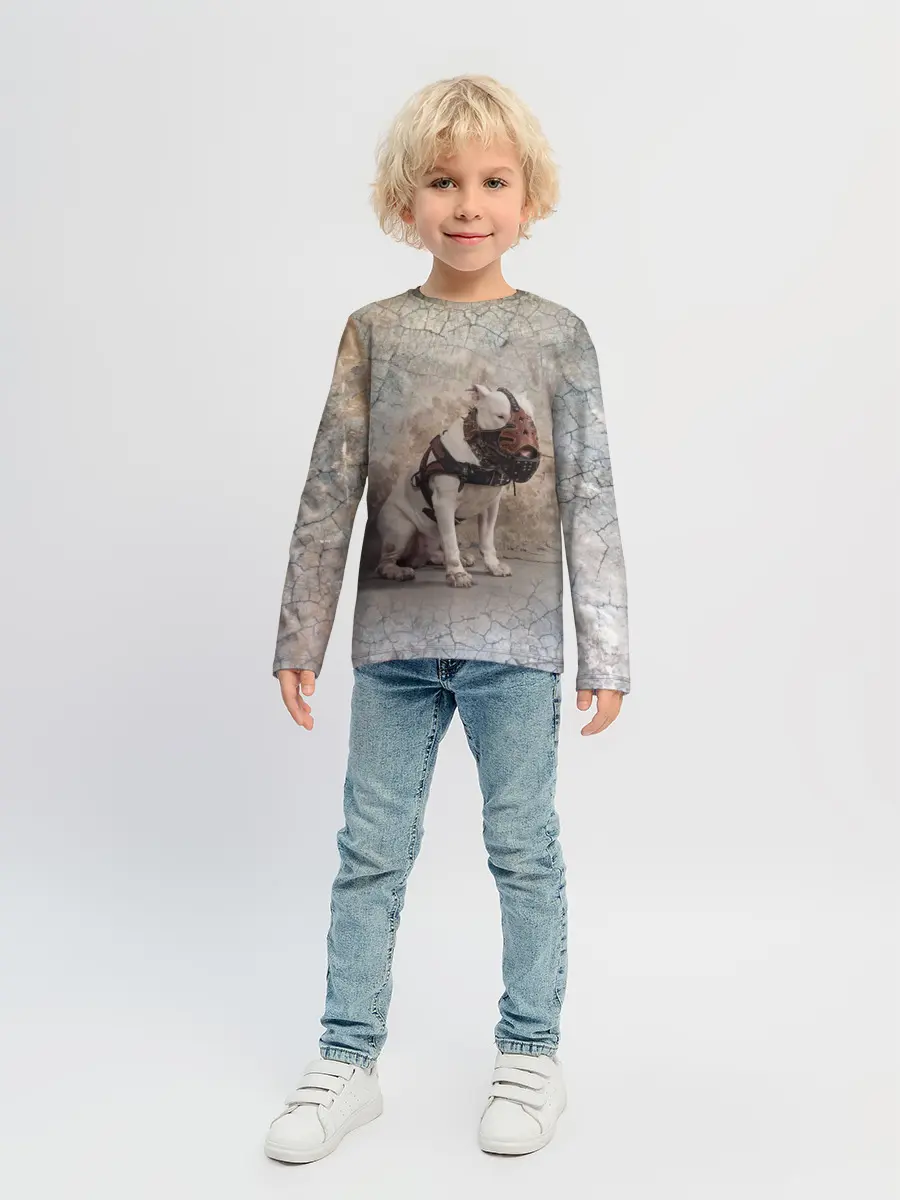 Детский лонгслив / Бойцовый бультерьер