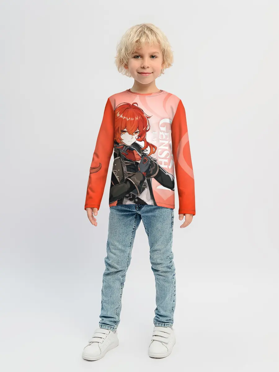 Детский лонгслив / GENSHIN IMPACT, ДИЛЮК