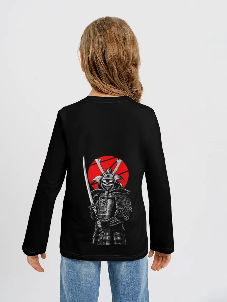 Детский лонгслив / СамураЙ на спине