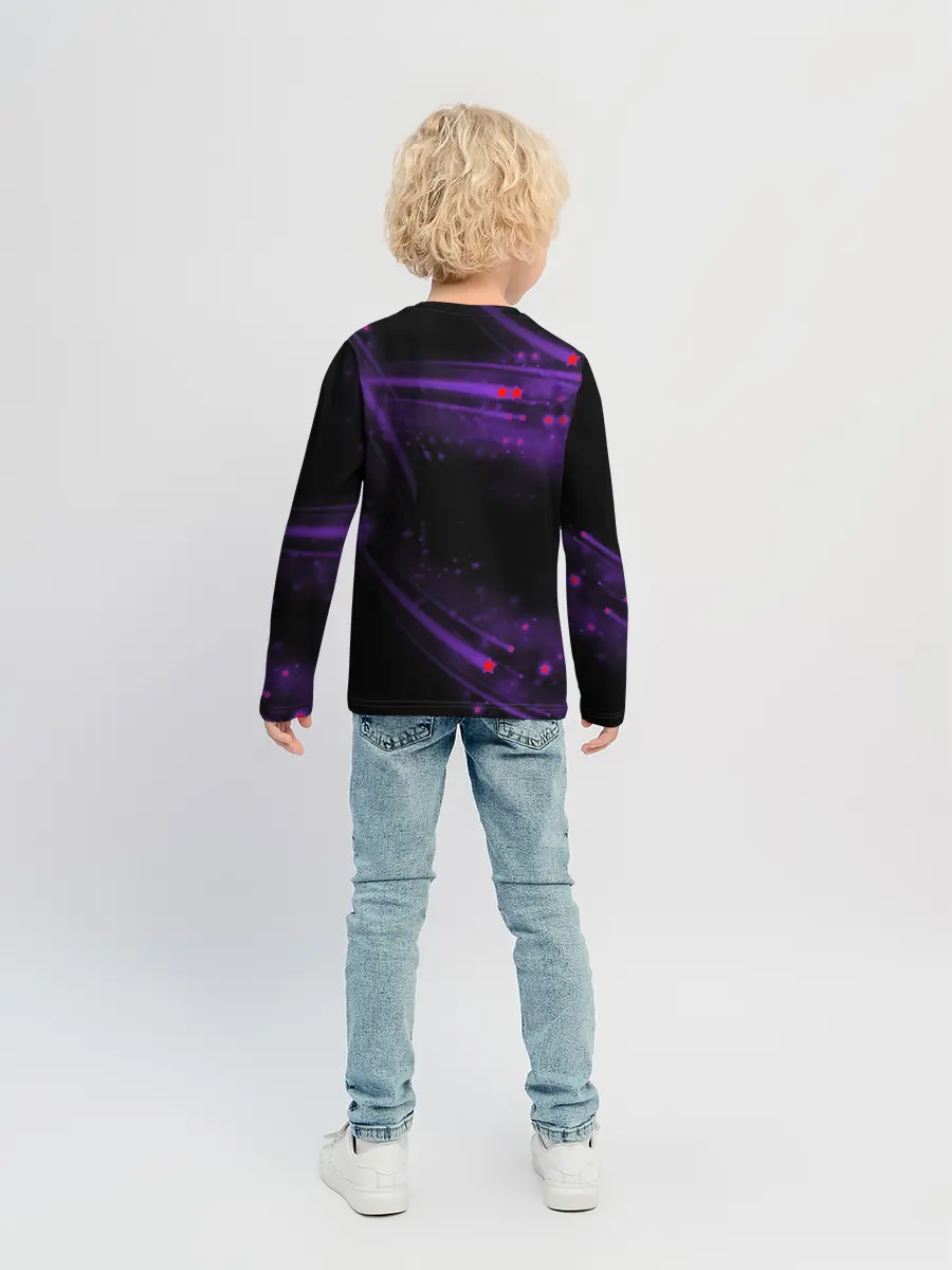 Детский лонгслив / Among Us Rock Star