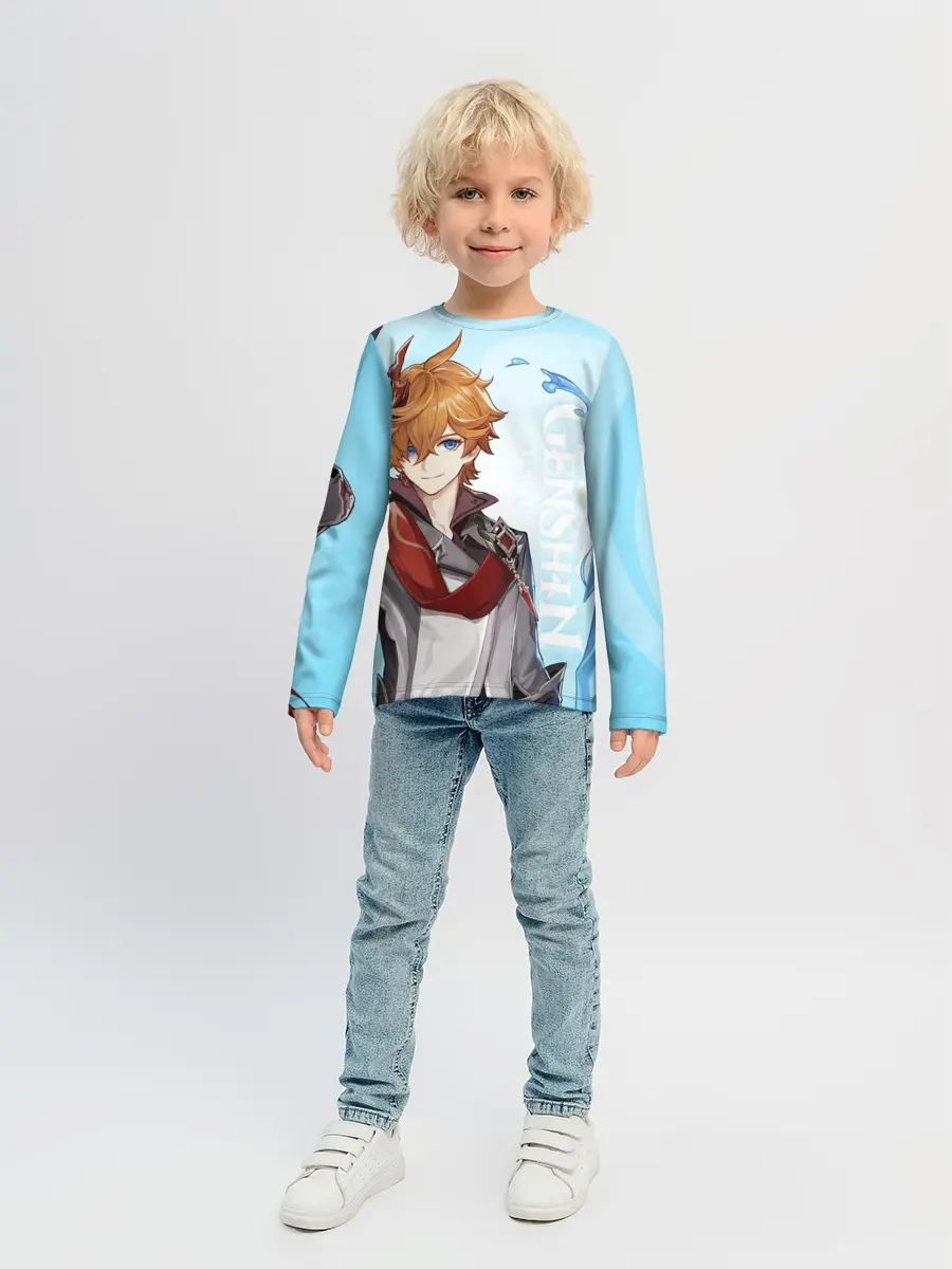 Детский лонгслив / GENSHIN IMPACT, ТАРТАЛЬЯ