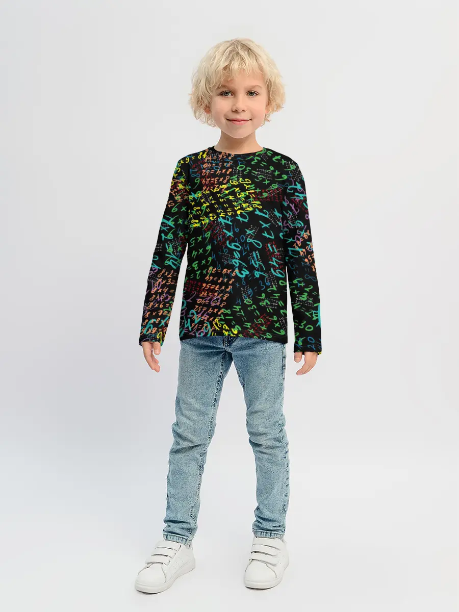 Детский лонгслив / таблица умножения