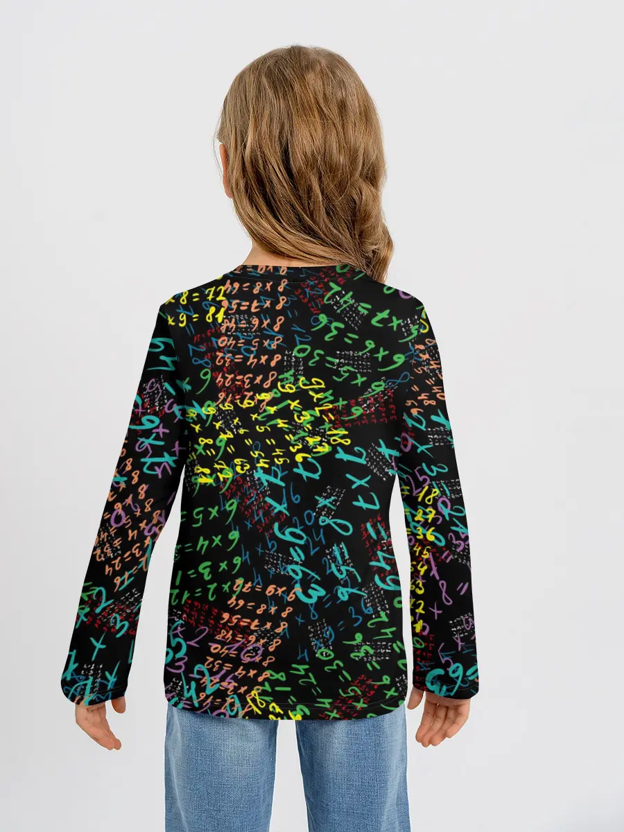 Детский лонгслив / таблица умножения