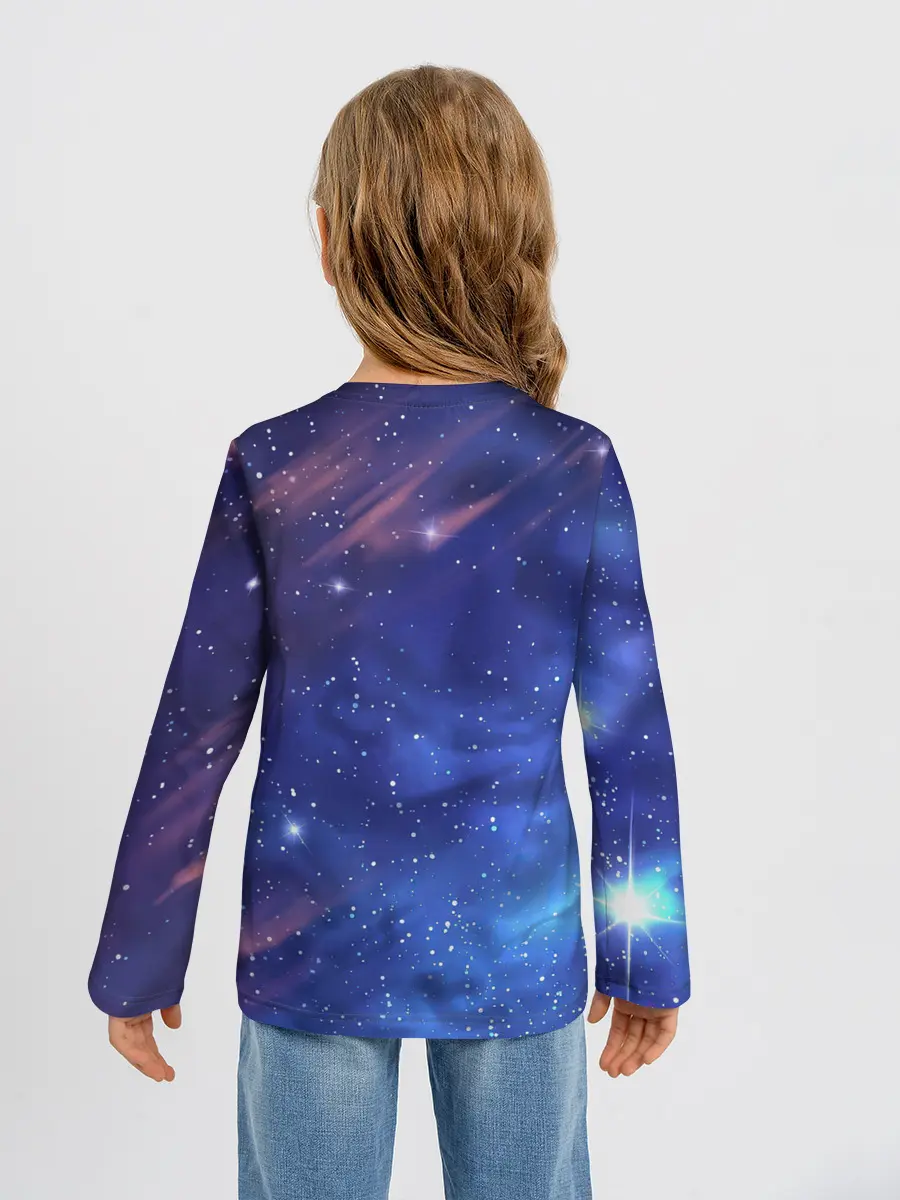Детский лонгслив / Звёздное небо