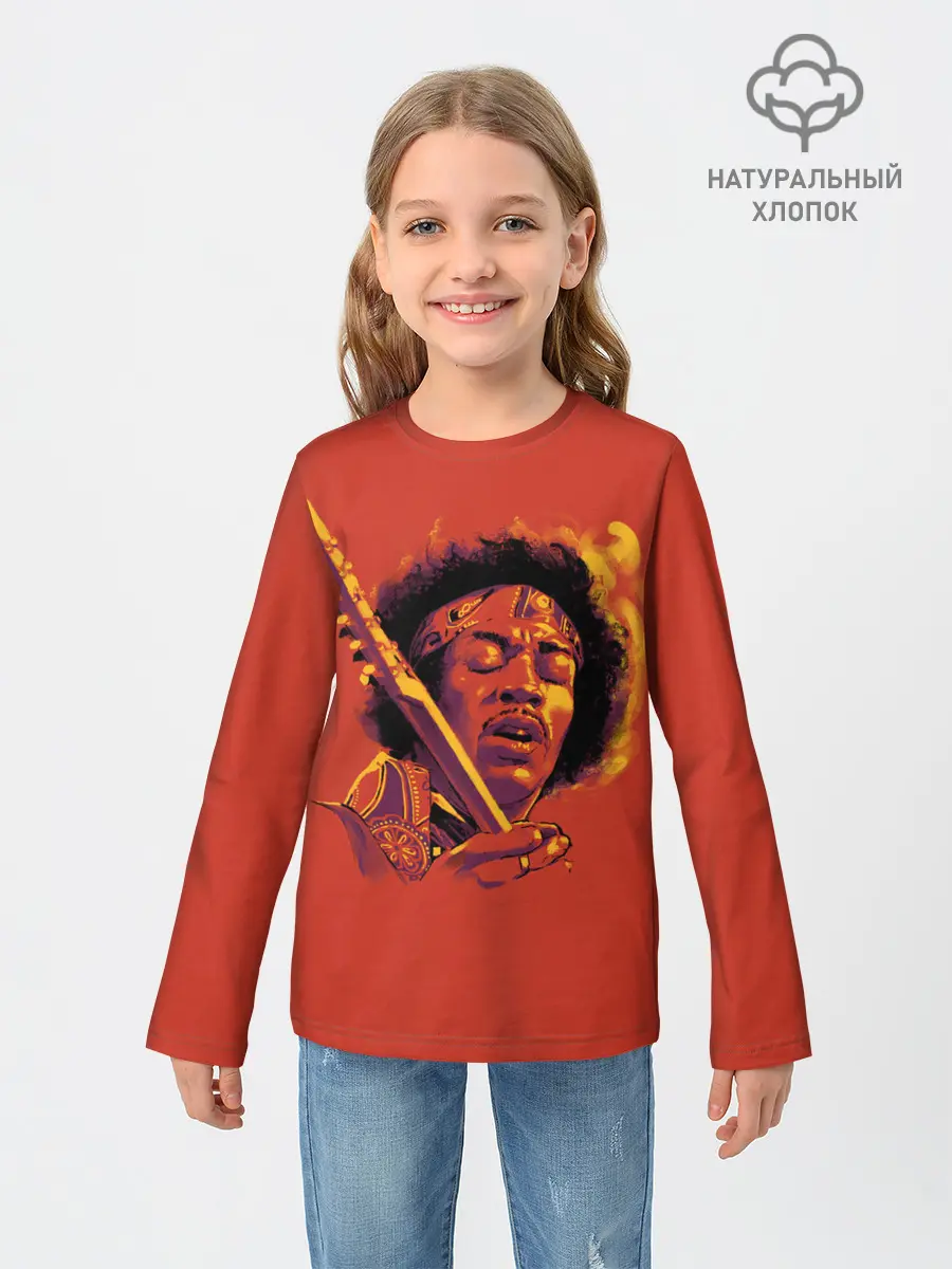 Детский лонгслив / Джимми Хендрикс