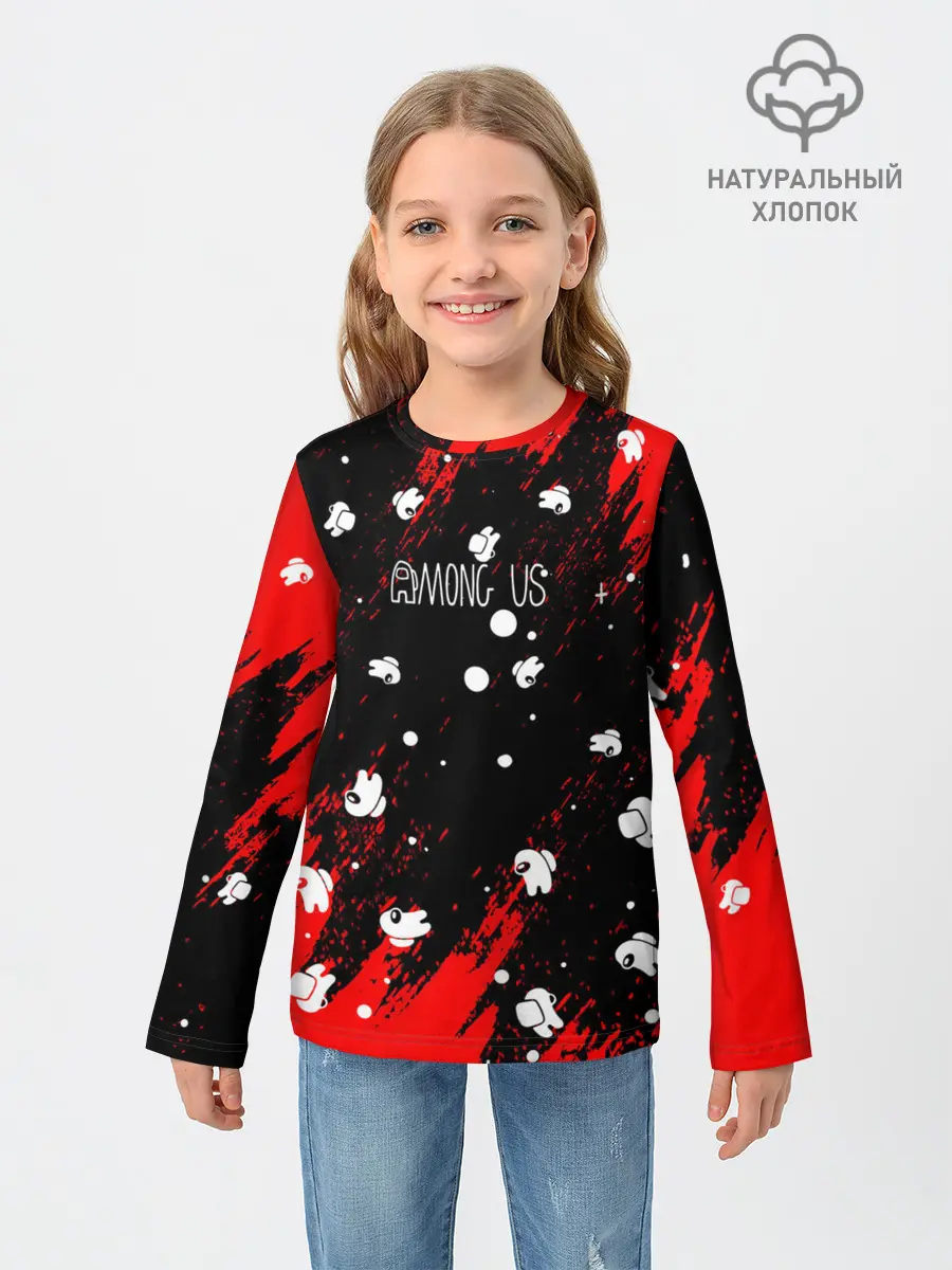 Детский лонгслив / Among Us