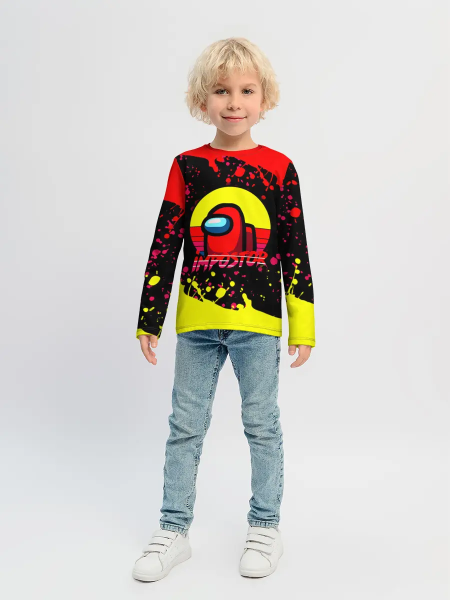 Детский лонгслив / Among Us Impostor.