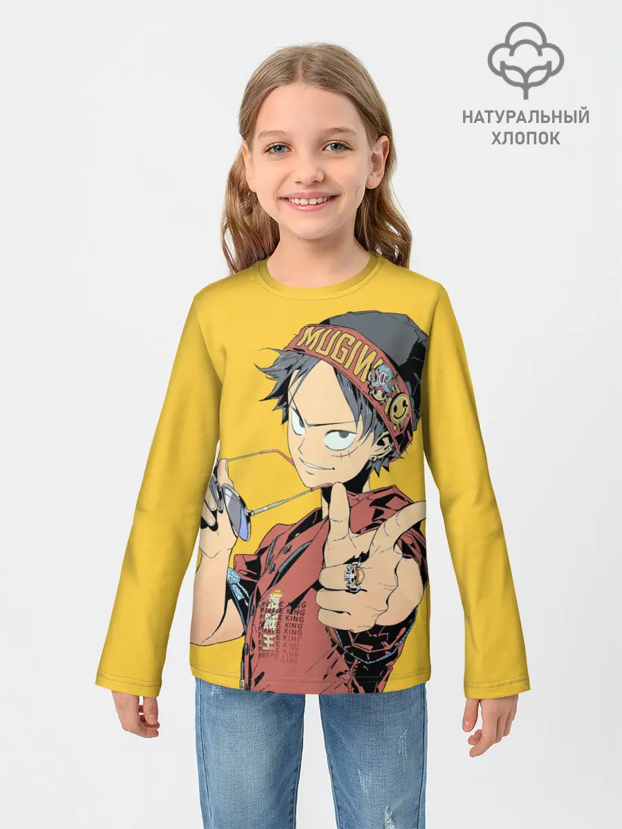 Детский лонгслив / One Piece Luffy Луффи