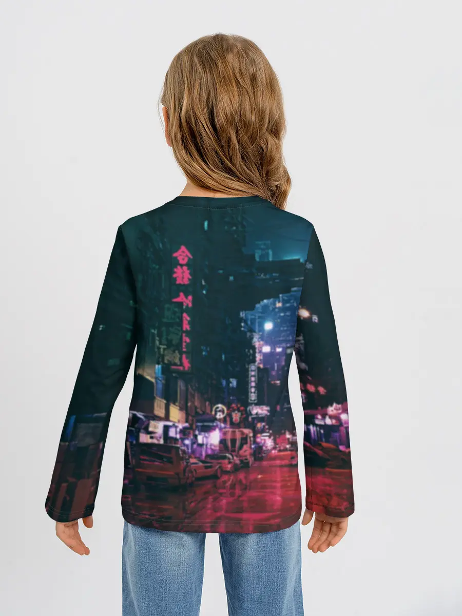 Детский лонгслив / Cyberpunk 2077