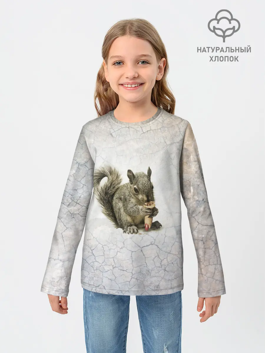 Детский лонгслив / Белки